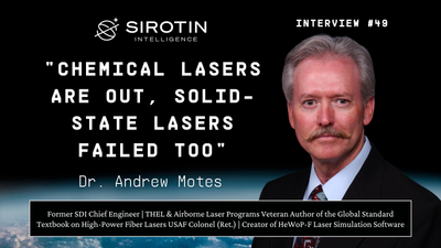 "Chemical Lasers Are Out, Solid-State Lasers Failed Too": Former SDI Chief Engineer Dr. Andrew Motes on Three Decades of Directed Energy Failures and Why Space-to-Space Combat Defines the Next World War